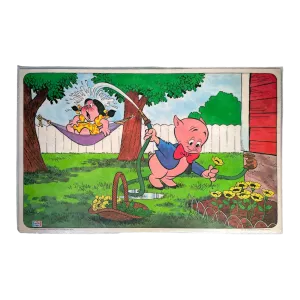 1976 Warner Brothers Looney Tunes Pepsi Placemat Porky Pig