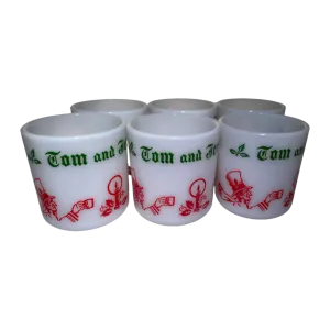 Set 6 Vintage Tom Jerry Collectible Drink Mugs