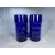 Set 4 Vintage Cobalt Blue Iced Tea Glasses Paden City Glass Company