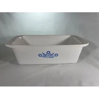 Vintage Corning Ware Loaf Pan Blue Cornflower