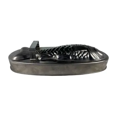 Rowoco Vintage Metal Aluminum Fish Mold Handle 14 Inches