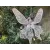Pair Vintage White Laced Butterfly Christmas Ornaments